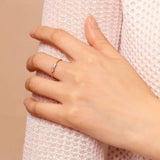 Сребърен Пръстен Диамант и Цирконий S925