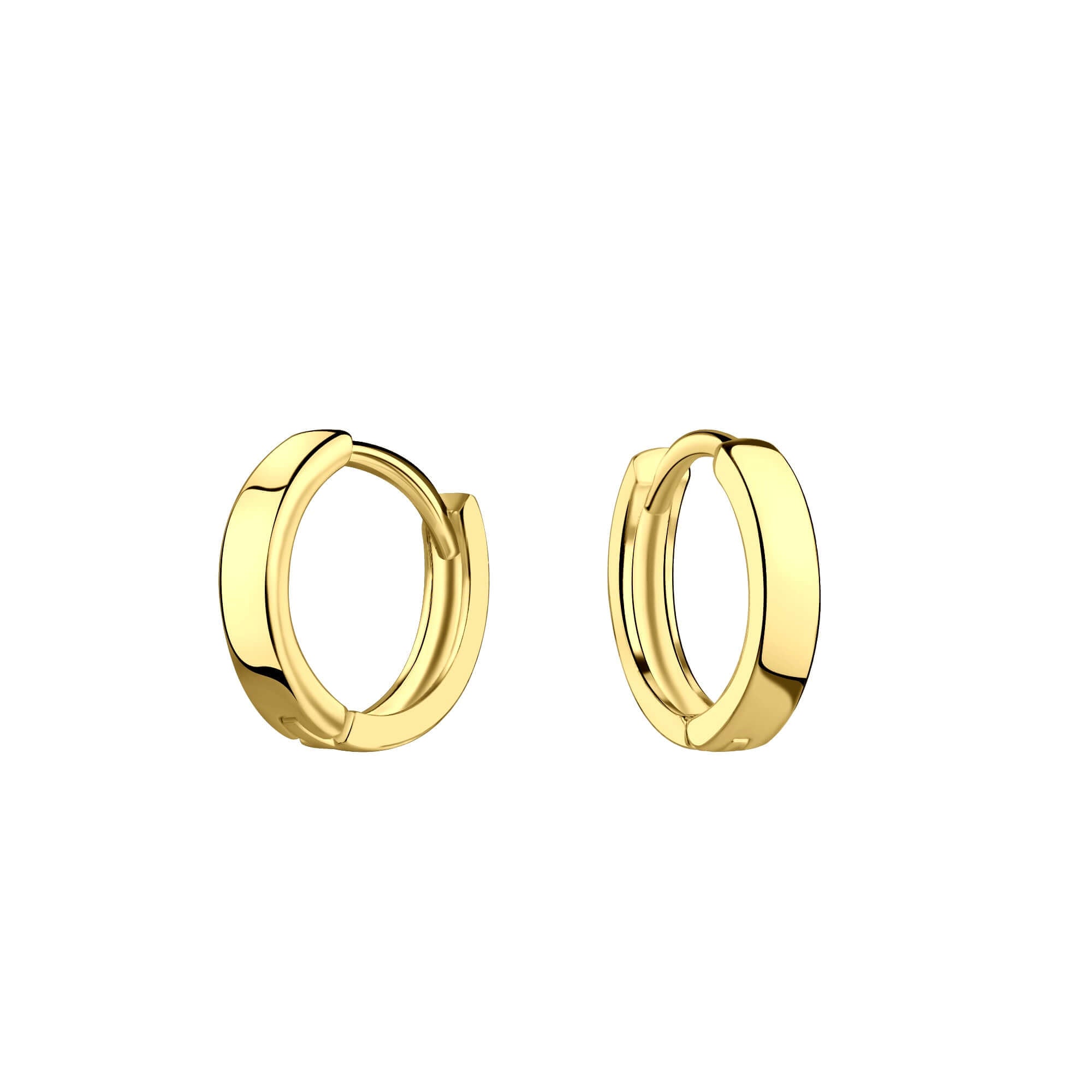 Сребърни Обеци Golden с 14К Златно Покритие S925, обеци пиърсинг, обеци за хрущял, елегантен дизайн