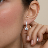 Сребърни Обеци Eclat с Мойсанит S925