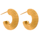 Масивни Златни Обеци Халки с 18К Златно Покритие