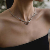 Колие Съчетание с 16к Златно Покритие в Златисто/Сребристо