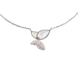 Сребърно колие сперуда със седеф Butterfly S925 Silver