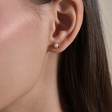 Обеци Перла с 18К Златно Покритие