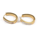 Златисти обеци седеф