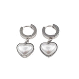 Обеци Сърце Медицинска Стомана - 2цвята