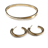 Комплект обеци и гривна Gold Bliss