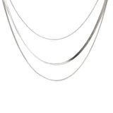 Ефектно тройно колие в два цвята