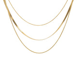 Ефектно тройно колие в два цвята