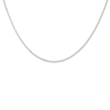 Сребърно колие-верижка от медицинска стомана, изчистен и елегантен дизайн, идеално за всеки тоалет.