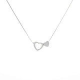 Двойно Колие Сърце със Седеф