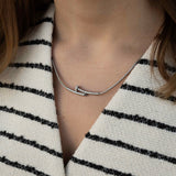 Колие Пирон с Кристали в 2 Цвята