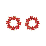 Обеци Цвете 4 цвята