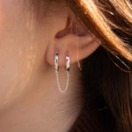 Сребърни Обеци Silver Bond S925 - обеци пиърсинг за хрущял с електролитно покритие.