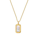 Колие Opal Frame с 18К Златно Покритие в 2 цвята