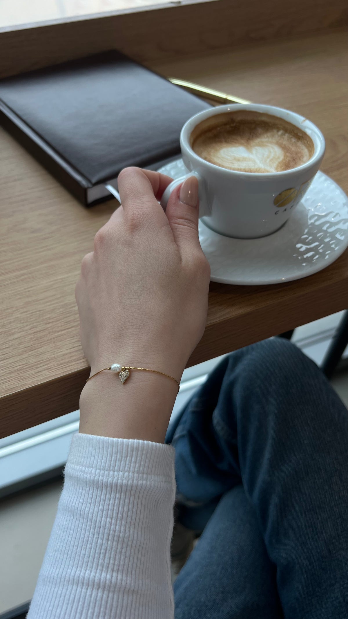 Гривна Перла Celeste Duo с 18К Златно Покритие