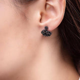 Черен лебед с кристали