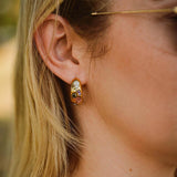 Цветни Обеци с Шарени Камъни