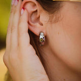 Цветни Обеци с Шарени Камъни