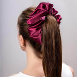 Голямо сатенено скрънчи-red