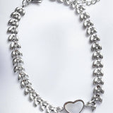 Гривна сърце със седеф - 2цвята