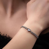 Гривна сърце със седеф - 2цвята