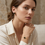 Комплект One Clover S925 с 14К Позлата- Обеци+ Гривна