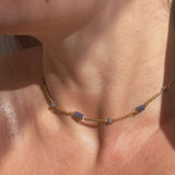 Колие Wave с Мъниста с 18к Златно Покритие