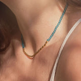 Колие Wave с Мъниста с 18к Златно Покритие