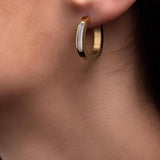 Златисти обеци седеф