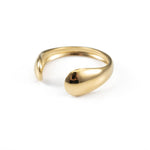 Пръстен SOLIS с 18К златно покритие, модерен и луксозен, изработен от медицинска стомана 304L.