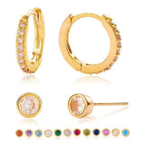 Сребърни обеци 4бр. S925 Silver