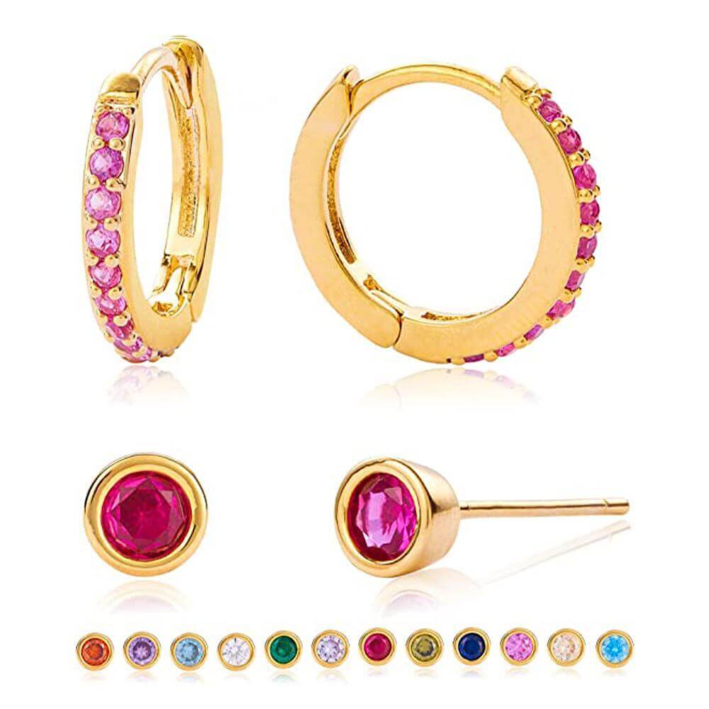 Сребърни обеци 4бр. S925 Silver