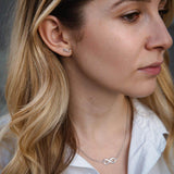 Сребърен Комплект Колие и Обеци Безкрайност S925