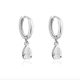 Сребърни Обеци Капка S925 Silver