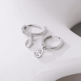 Сребърни Обеци Капка S925 Silver