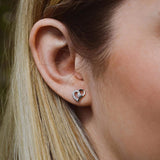 Сребърни обеци във формата на сърце Heart S925 Silver