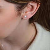 Сребърни обеци White pearl S925 Silver