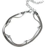 Сребриста Двойна Гривна Vanity