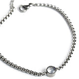 Сребриста Гривна с Кристал Glamour