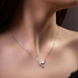 Сребърно колие сперуда със седеф Butterfly S925 Silver