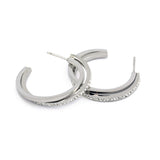 Сребристи халки с камъчета Silver Bliss