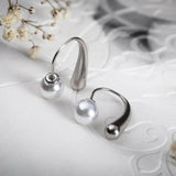 Сребристи перли с екстравагантен дизайн