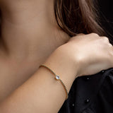 Златиста Гривна с Кристал Glamour