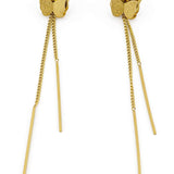 Златисти дълги обеци пеперуди