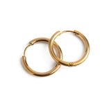 Златисти обеци халки