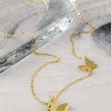 Златисто колие с пеперуди