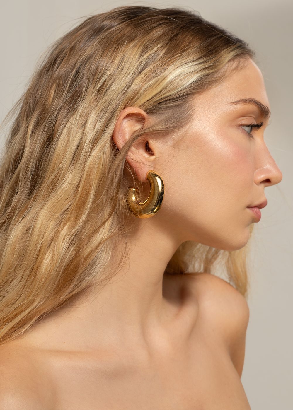 Златни халки обеци 18К злато дамски бижута emily.bg